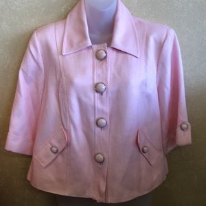 Nygard chunky button women’s 12  linen blazer